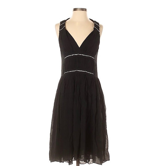 THEORY BLACK MIDI SLEEVELESS DRESS - Picture 11 of 12